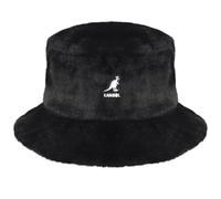 Kangol Faux Fur Bucket Gorro, Solid Black, S Unisex Adultos