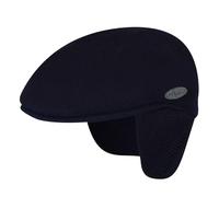 Kangol Gorra 504 con Orejeras Hombre - de Lana Visera, Invierno otoño/Invierno - M (56-57 cm) Azul Oscuro