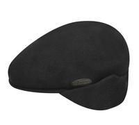 Kangol Gorra 504 con Orejeras Hombre - de Lana Visera, Invierno otoño/Invierno - S (54-55 cm) Negro