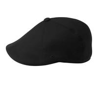 Kangol Gorra 504 Flexfit Hombre - Gorro Ivy de Lana con Visera Otoño Primavera Invierno Verano Verano/Invierno - S/M (54-57 cm) Negro