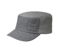 Kangol Gorra Textured Flexfit Army Cap Hombre - Fitted Militar Cerrado por atrás, con Visera, Cierre autoadherente, Cierre autoadherente Invierno Verano/Invierno - L/XL (58-61 cm) Gris