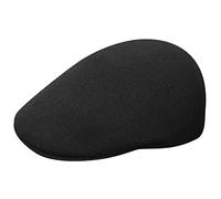 Kangol Seamless Wool 507 Cap Gorra Plana, Negro (Black/Gold Bg), M Unisex Adulto