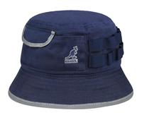 Kangol Sombrero de Algodón Waxed Utility Bucket Mujer/Hombre - Verano Pescador Sol Primavera/Verano - L (58-59 cm) Azul Oscuro