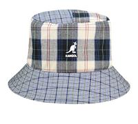Kangol Sombrero de Pescador Plaid Mashup Bucket algodón Tela (M (56-57 cm) - Celeste)