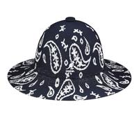 Kangol Sombrero Paisley Wide Brim Casual para el jardín de ala Ancha (S (54-55 cm) - Azul Oscuro)