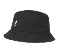 Kangol Sombrero Washed Bucket Hat Mujer/Hombre - de Playa Verano Pescador Primavera/Verano - L (58-59 cm) Negro