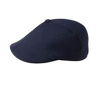 Kangol Gorra 504 Flexfit Hombre - Gorro Ivy de Lana con Visera Otoño Primavera Invierno Verano Verano/Invierno - S/M (54-57 cm) Azul