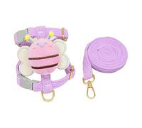 KANGQL Arnés y correa para perro, juego de arnés y correa para perro con anillo en D de metal, arneses suaves para todo tipo de clima para perros pequeños, correas sin tirones, longitud de 1.2 m,