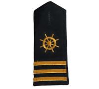 KANGQL Charreteras de hombro, charreteras profesionales de marinero para uniforme de capitán, barras de hombro para actuaciones en escenario, tripulantes, tres barras en el ru