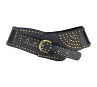 KANGQL Cinturón de fiesta, cinturón de corsé para jeans, falda, remaches, cinturón de cintura ancha con tachuelas, cinturón de subculturas, cinturón de 2000 para niña caliente