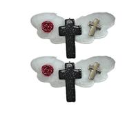 KANGQL Pinzas para el pelo, color blanco, estilo años 2000, pinzas laterales peludas, mini pinzas para el pelo, elaboradas hadas, subcultura, estilo balletcore