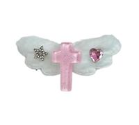 KANGQL Pinzas para el pelo, color blanco, estilo años 2000, pinzas laterales peludas, mini pinzas para el pelo, elaboradas hadas, subcultura, estilo balletcore