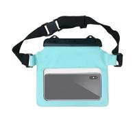 KANGQL Riñonera impermeable con correa ajustable para la cintura, bolsa seca impermeable para mantener el teléfono y objetos de valor seguros y secos para acampar en la playa