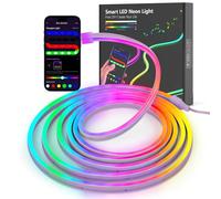 Kangtaixin LED Neon Strip 3m, Tira de LED RGB de Neón de DIY Silicone, Funciona con App, Neón Flexible Strip Light Luz de la Cuerda, para Dormitorio, Bar, Sala de Juegos, Cumpleaños, Fiesta de Navidad