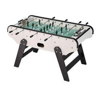 Kangui Baby-Foot Blanco y Negro, Madera Melaminada y Aluminio, 148,5 x 76 x 86,6 cm, Barras Telescópicas, Superficie Gerflex, Premontado, para Adultos y +14 Años