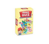 KANGUR Quiz Francia Ciudades y Regiones Juego Familiar Juegos de Mesa para Niños y Adultos Quiz Juego de Cartas | 54 Cartas | 7+