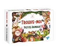 KANGUR Trouve-Moi Petits Animaux Jeu Éducatif Observation Mémoire pour Enfants 3 ANS Plus 24 Jetons 4 Planchettes Thème Animaux Cadeau Idéal Préscolaire