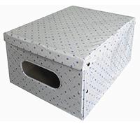 KANGURU Caja de PVC que ahorra espacio con ventana transparente, tamaño grande 40x50x25cm, colores surtidos, 1 pieza