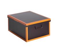 Kanguru Caja en Carton, para almacenamiento, con tapa, decorativa, regalo, Cuero, Grande