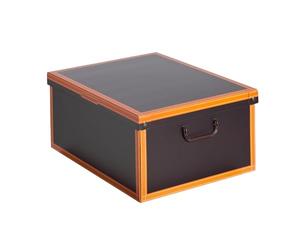 Kanguru Caja en Carton, para almacenamiento, con tapa, decorativa, regalo, Cuero, Grande