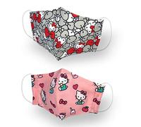 Kanguru Green Mask Hello Kitty, máscara facial, juego de 2 piezas, niñas, 6 - 12 años, 100% algodón - 200 gr