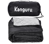 Kanguru Manta Picnic Impermeable, Resiste a la Intemperie, 1 Lado de Forro Polar Suave y cálido y Otro Resistente al Agua 140x170 cm, para Senderismo, Viaje, Camping, Idea Regalo