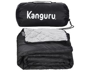 Kanguru Manta Picnic Impermeable, Resiste a la Intemperie, 1 Lado de Forro Polar Suave y cálido y Otro Resistente al Agua 140x170 cm, para Senderismo, Viaje, Camping, Idea Regalo