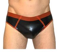 Kangxinsheng Calzoncillos de Látex de Moda para Hombres,Pantalones Cortos de Caucho Natural para Hombres,Bragas de Látex para Hombres,Disfraz de Cosplay Ropa de Fiesta y Club Ropa de Látex M