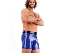 Kangxinsheng Calzoncillos de Látex de Moda para Hombres,Pantalones Cortos de Látex de Caucho Natural para Hombres,Adecuado para Disfraces de Fiesta y Discoteca-XL