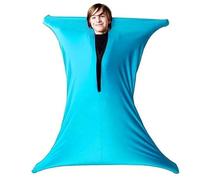 KANGXYSQ 165 x 74 cm Calcetín sensorial para niños envolvente para todo el cuerpo elástico Body Sox para niños con autismo, TDAH, trastorno del procesamiento sensorial (Sky Blue, grande/L)