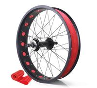 KANGXYSQ 20/24/26 X4.0''Juego De Ruedas Fat Bikes Snow/Beach Rueda Delantera Y Trasera Freno De Disco 36H Llanta Aleación De Aluminio 135mm/195mm Buje QR(Rear,24")