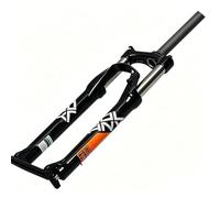 KANGXYSQ 26/27,5/29 Pulgadas Horquilla De Suspensión for Bicicleta De Montaña 1-1/8" Bloqueo Manual Amortiguador Resorte Bicicleta Recorrido 100mm 9 Mm QR Freno De Disco(Black Orange,26INCH)