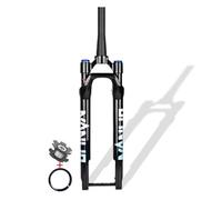 KANGXYSQ 700C Gravel Bicicleta De Carretera Horquilla De Suspensión 1-1/2" Cónico Todoterreno Freno De Disco Horquilla Delantera 60 Mm Recorrido XC Horquilla De Aire 100 X 12 Mm Eje Pasante(Schwarz)