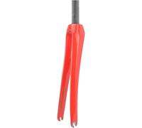 KANGXYSQ 700C Horquilla Rígida De Carretera Fibra De Carbono Horquillas Delanteras for Bicicleta 28,6 Mm Tubo Recto De 1-1/8" Tubo Cónico De 1-1/2" Freno C Cierre Rápido 9 X 100 Mm(Rosso,Straight)
