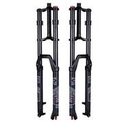 KANGXYSQ DH 27.5/29'' MTB Suspensión Aire Horquilla Recorrido 150 Mm Doble Hombro Nieve Horquilla Delantera Recta 1-1/8" Cierre Rápido 9 Mm Ajuste De Amortiguación(29")