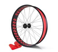 KANGXYSQ Fat Bikes 26 X 4,0 Pollici Juego De Ruedas Cerchio per Mountain Bike 135 Mm Mozzo 9 Mm Sgancio Rapido Ruedas Lega Di Alluminio Freno A Disco 36H per Ebike Da Spiaggia E Da Neve(Front)