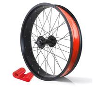 KANGXYSQ Juego De Ruedas 20/24/26X4,0-4,9'' Fat Bike Freno De Disco Rueda Delantera Y Trasera Llanta De Aleación De Aluminio 36H Buje Liberación Rápida 135 Mm/195 Mm(Front,24")