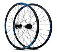 KANGXYSQ Juego De Ruedas BTT con Frenos De Disco 26/27,5/29" Aleación De Aluminio Doble Pared Llanta 28H Bujes Rueda Delantera Y Trasera 100/135 Mm QR para 8-12 Velocidades Casete(Blue,27.5inch)