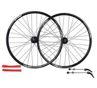 KANGXYSQ Juego De Ruedas BTT con Frenos De Disco 26" Aleación De Aluminio Llanta 32H Rueda De Bicicleta Liberación Rápida Rueda Delantera Y Trasera Compatible con 7/8/9/10 Velocidades Cassette