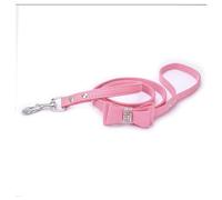 KANGYEBAIHUODIAN Ajuste for Correa de arnés for Mascotas con Diamantes de imitación Cristal ostentoso Correa de Pecho Ajustable Lazo de Gamuza Suave Cuero Envío Directo (Color : Leash