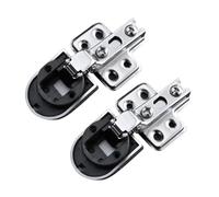 KANGYEBAIHUODIAN Compatible con 2 conectores sin agujeros, bisagras for puertas de vidrio, armarios y ventanas. Accesorios for muebles.(Big bend)