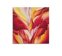 KANGZENG Georgia O'Keeffe Painter Works (Red Canna) Póster artístico para decoración del hogar, arte de pared, impresión decorativa para dormitorio, habitación, estética, 20 x 20 pulgadas (50 x 50 cm)