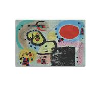 KANGZENG Joan Miro Pintor Obras (Centenario de la Imprimerie) Póster artístico lienzo pintura pared arte decoración moderna obras de arte para el hogar 20 x 30 cm