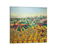 KANGZENG Joan Miro Pintor Obras (Viñedos Mont-roig y Olivo), pósteres artísticos para pared, lienzo, sala de estar, dormitorio, decoración, obras de arte de 12 x 12 pulgadas (30 x 30 cm)