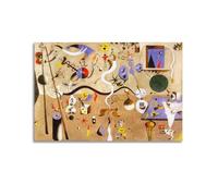 KANGZENG Joan Miro Pintor Works (Carnaval de Arlequín) Póster decorativo en lienzo para pared, sala de estar, dormitorio, 20 x 30 pulgadas (50 x 75 cm)