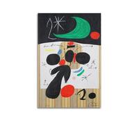 KANGZENG Joan Miro Pintor Works (interior y noche) pósteres artísticos para pared, impresiones fotográficas, pinturas para decoración del hogar, 40 x 60 cm