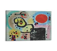 KANGZENG Joan Miro Pintor Works (obra de arte 2) pósteres artísticos para pared, lienzo, sala de estar, dormitorio, decoración de obras de arte de 12 x 18 pulgadas (30 x 45 cm)