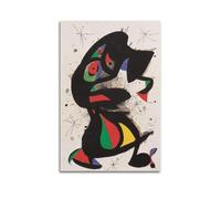 KANGZENG Joan Miro Pintor Works (pájaros e insectos) Póster artístico para habitación, impresión estética de pared, lienzo moderno para decoración de dormitorio, 60 x 90 cm
