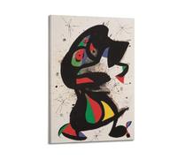 KANGZENG Joan Miro - Póster artístico de obras de pintor (pájaros e insectos) para pared, lienzo para sala de estar, dormitorio, decoración de obras de arte de 20 x 30 cm