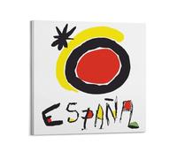 KANGZENG Póster artístico de Joan Miro con obras de pintor (sol de Miró) para pared, lienzo estético para habitación, 30 x 30 cm
